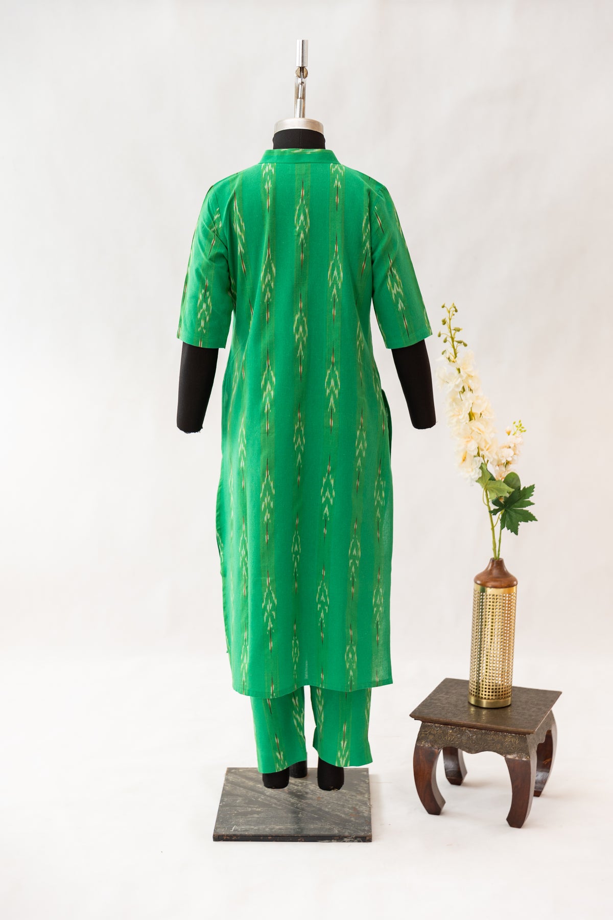 Green Ikat Suit Set - Maternity Wear