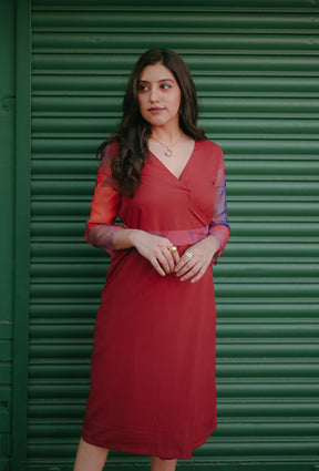 Red Organza Dress