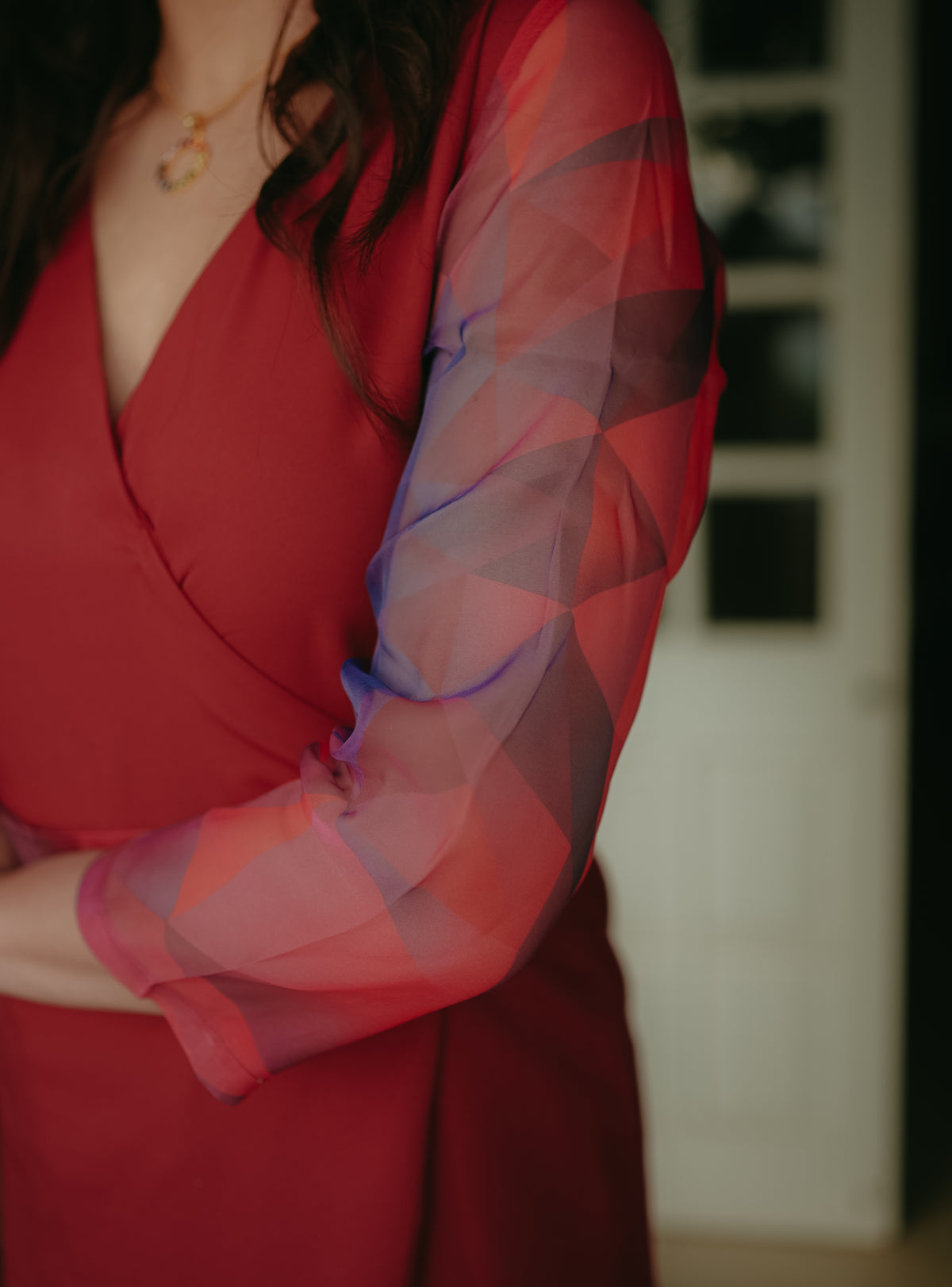 Red Organza Dress