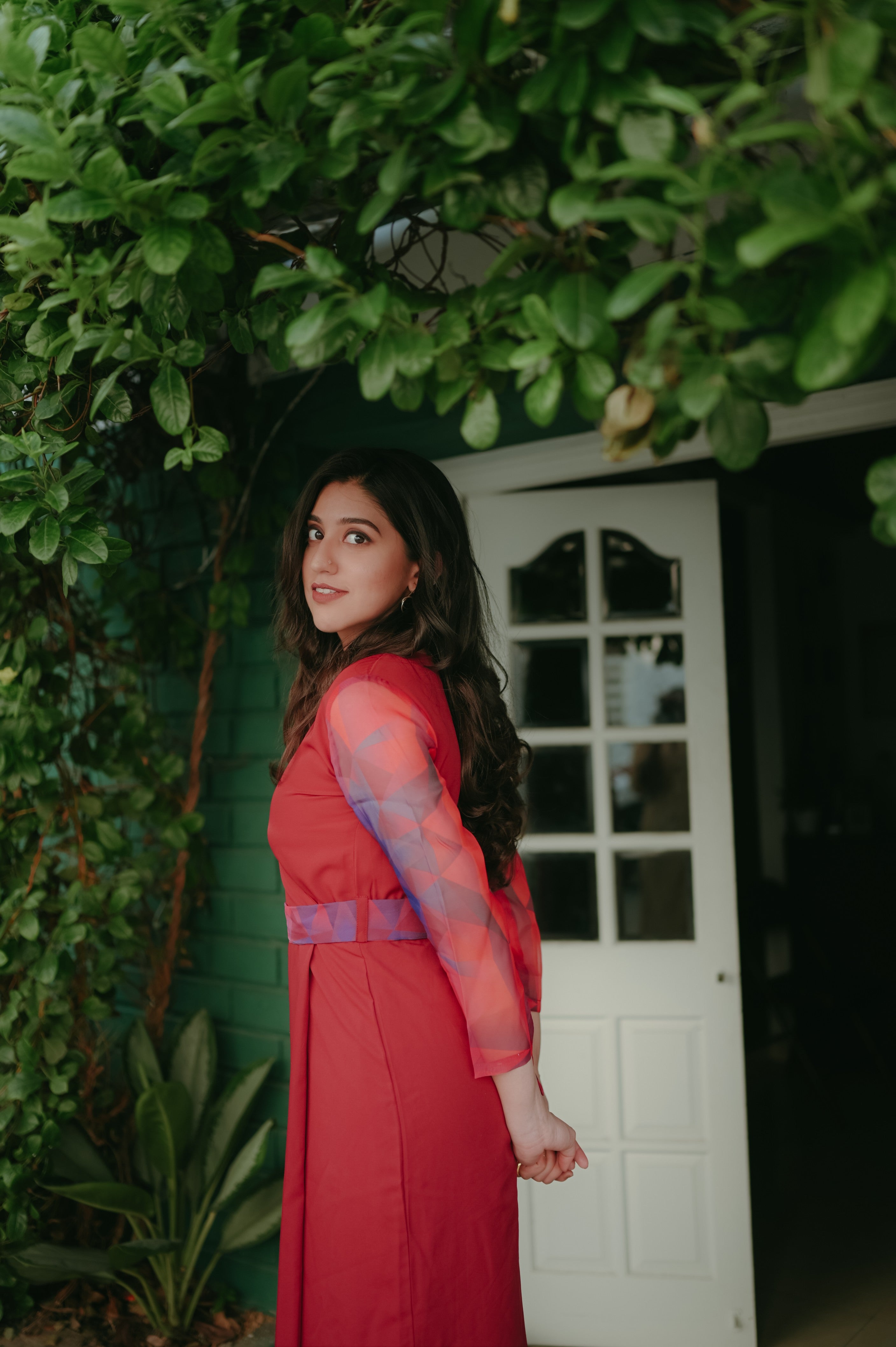 Red Organza Dress