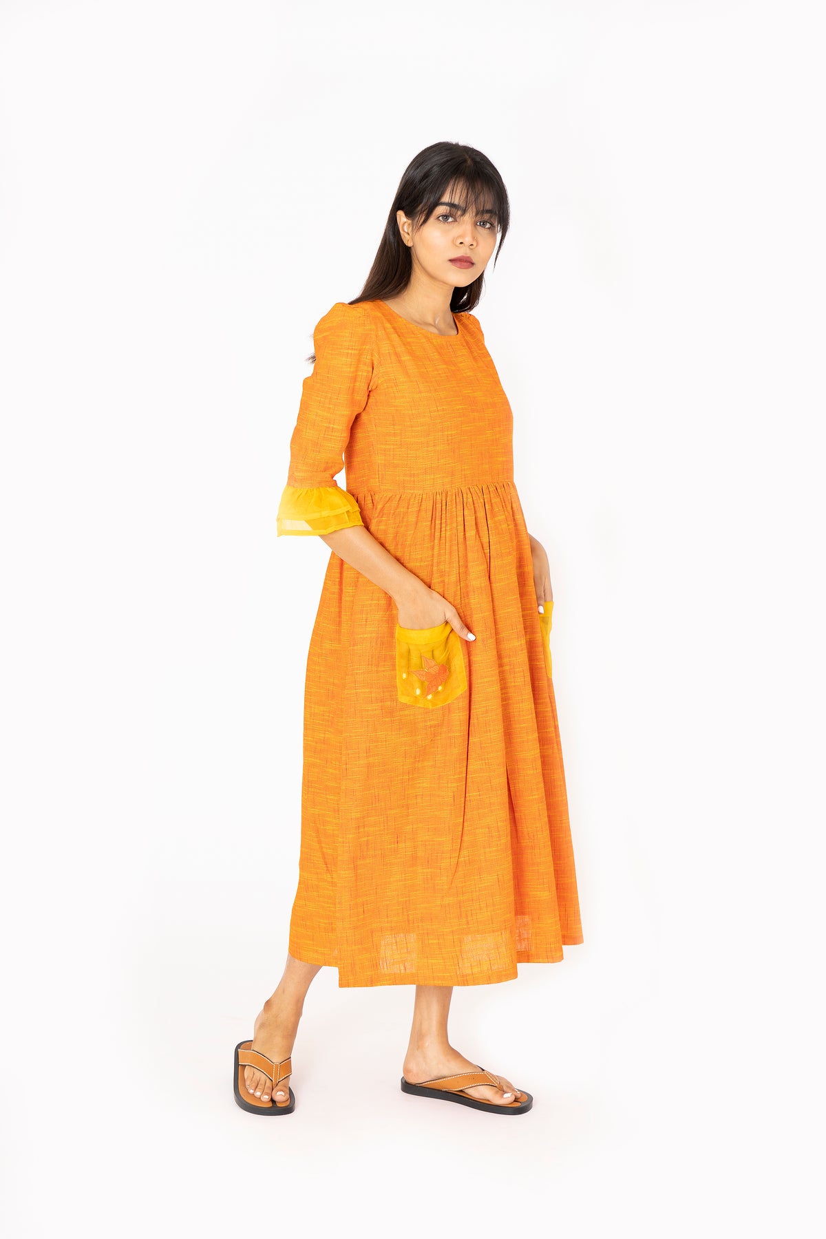 Orange Mittai Dress