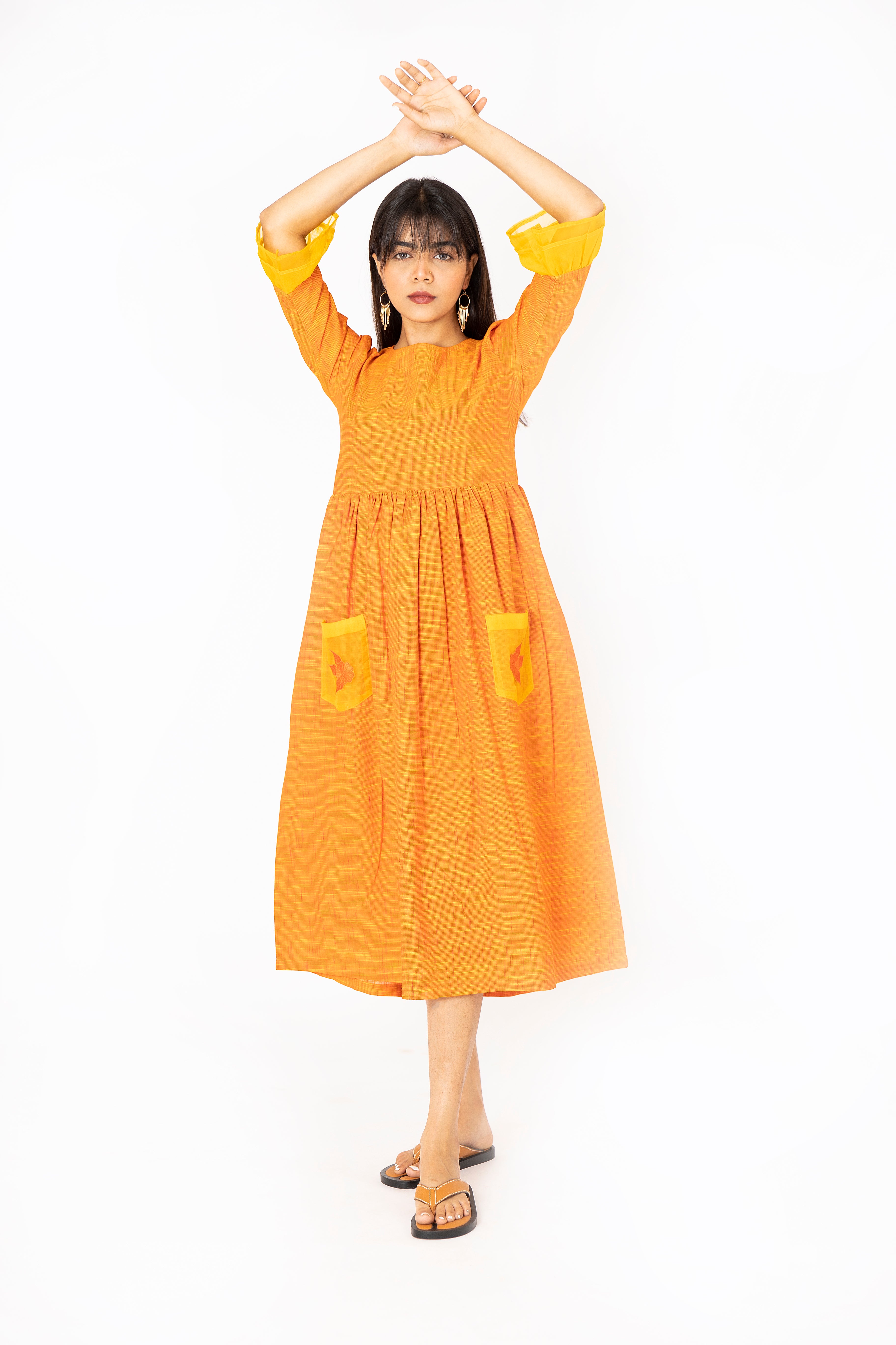 Orange Mittai Dress